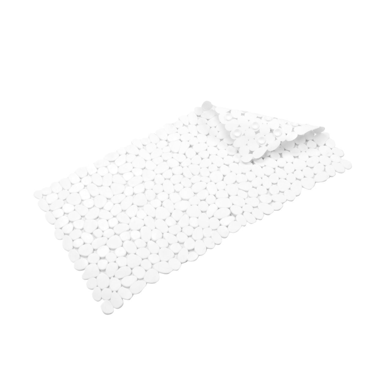 Pebbles Anti-Slip Bath Mat White