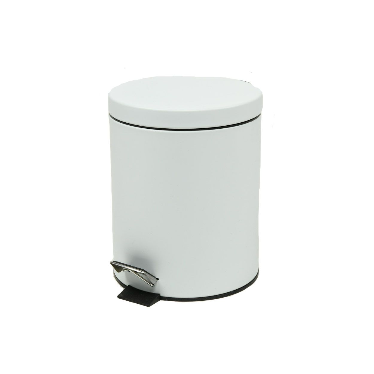 Bathroom Waste Bin Matt White 5L