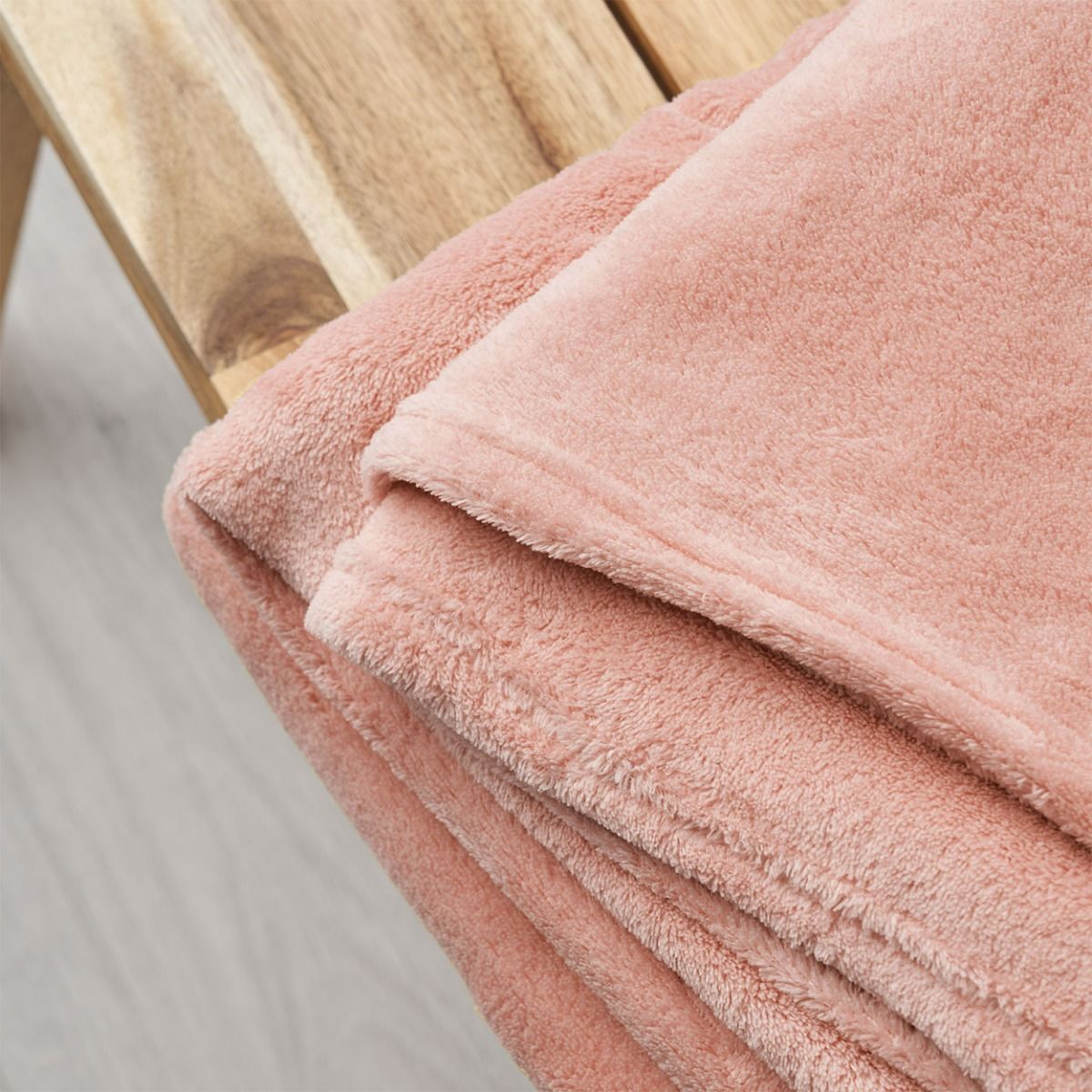 Microfleece Throw 130Cm X 160Cm Blush