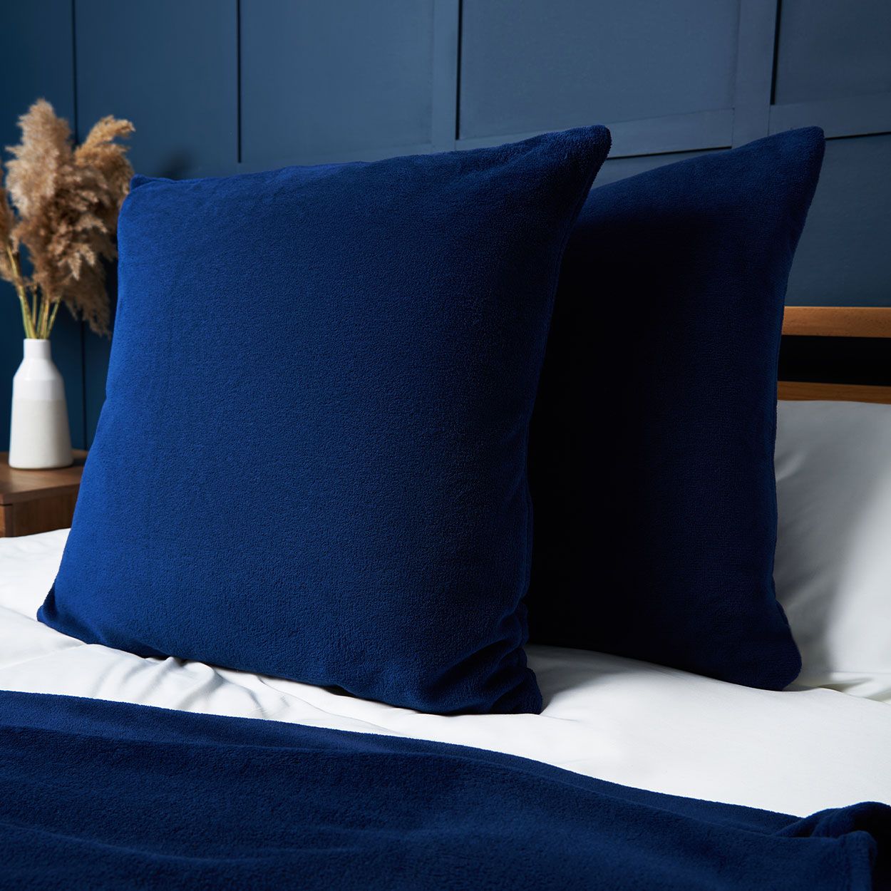 Microfleece Cushion 45Cmx 45Cm Navy