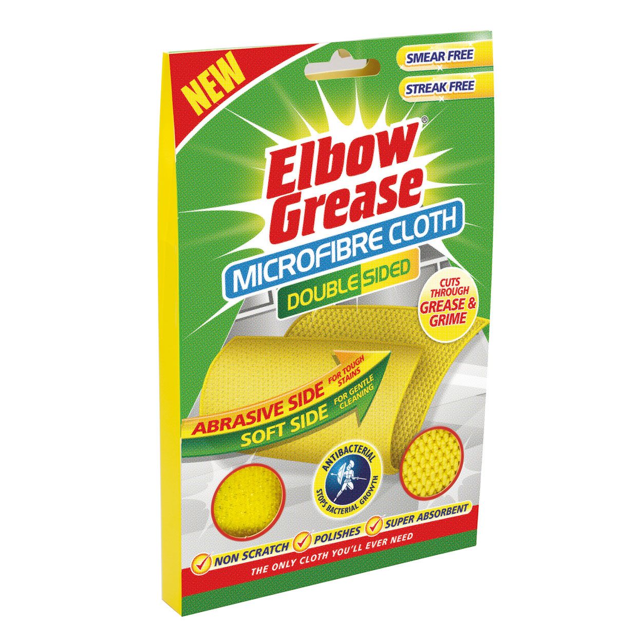 ELBOW GREASEDUAL SIDED MICROFIBRE CLOTH