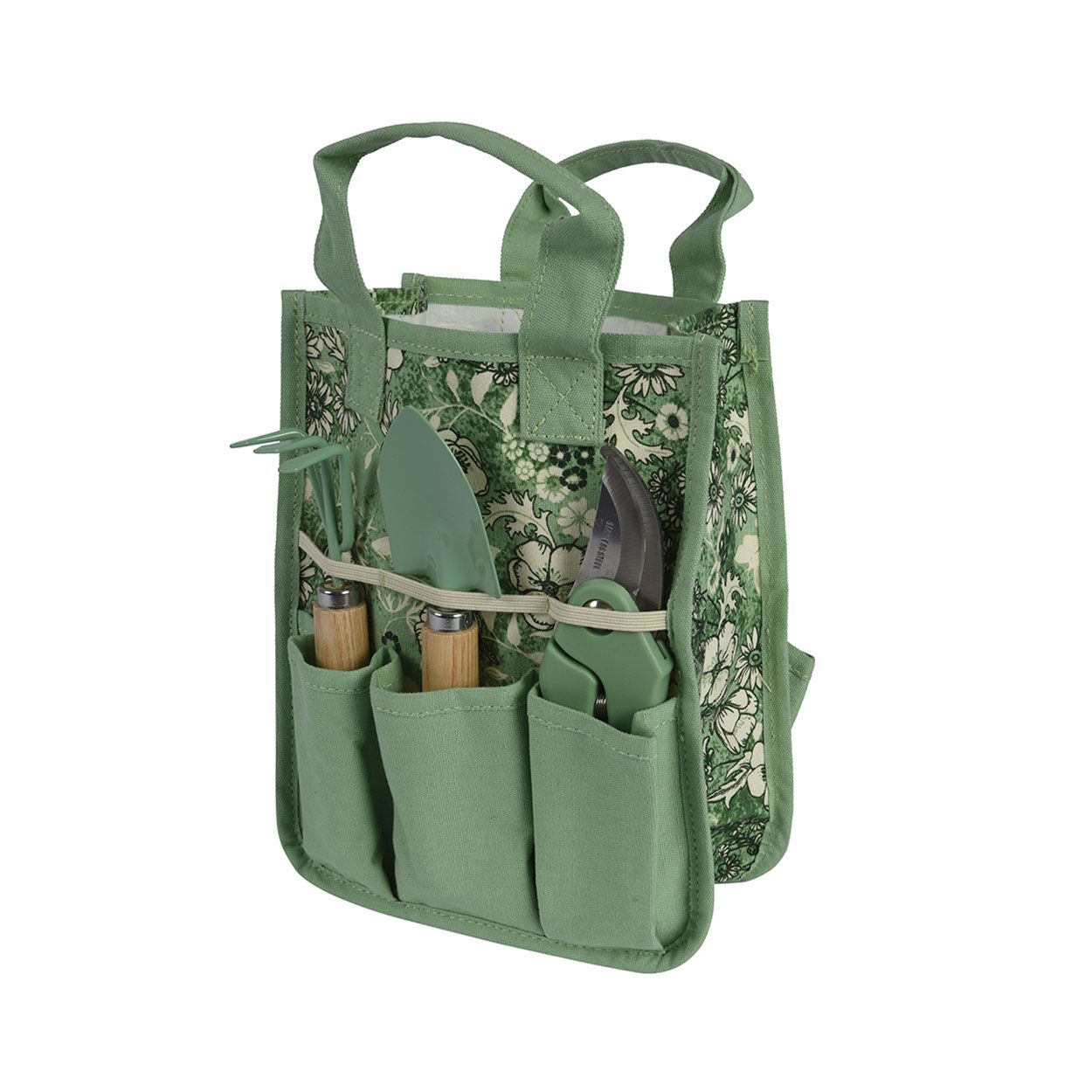 Green Floral Tool Set with Bag
