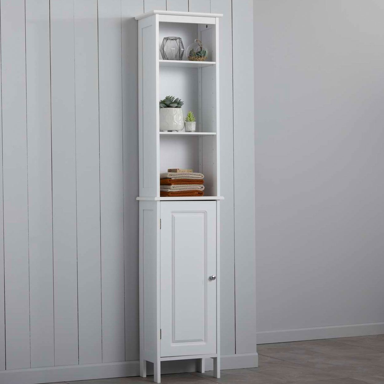 Chatsworth Tallboy Cabinet White