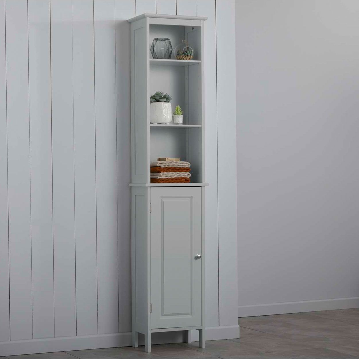 Chatsworth Tallboy Cabinet Grey