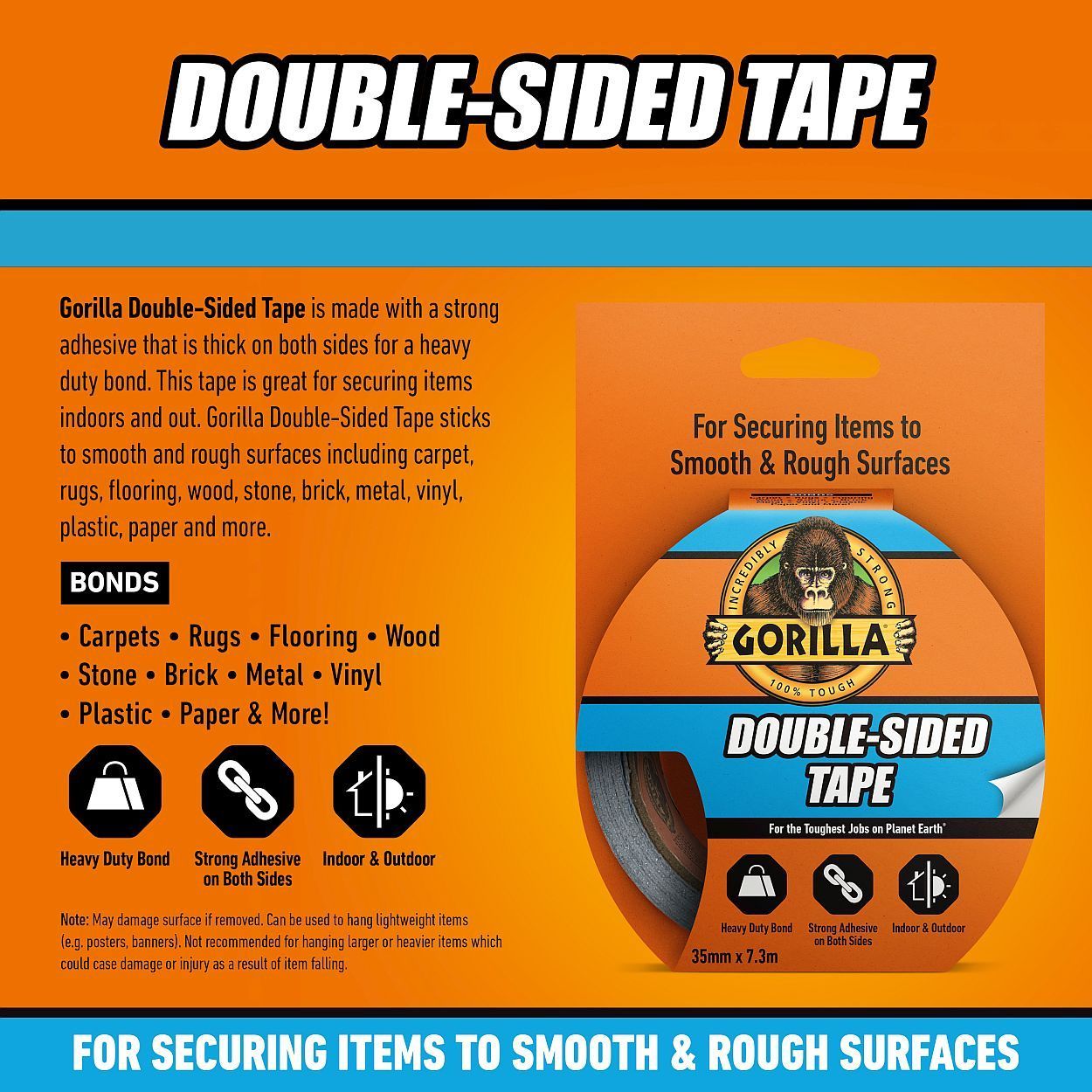 Gorilla Double Sided Tape 7.3M