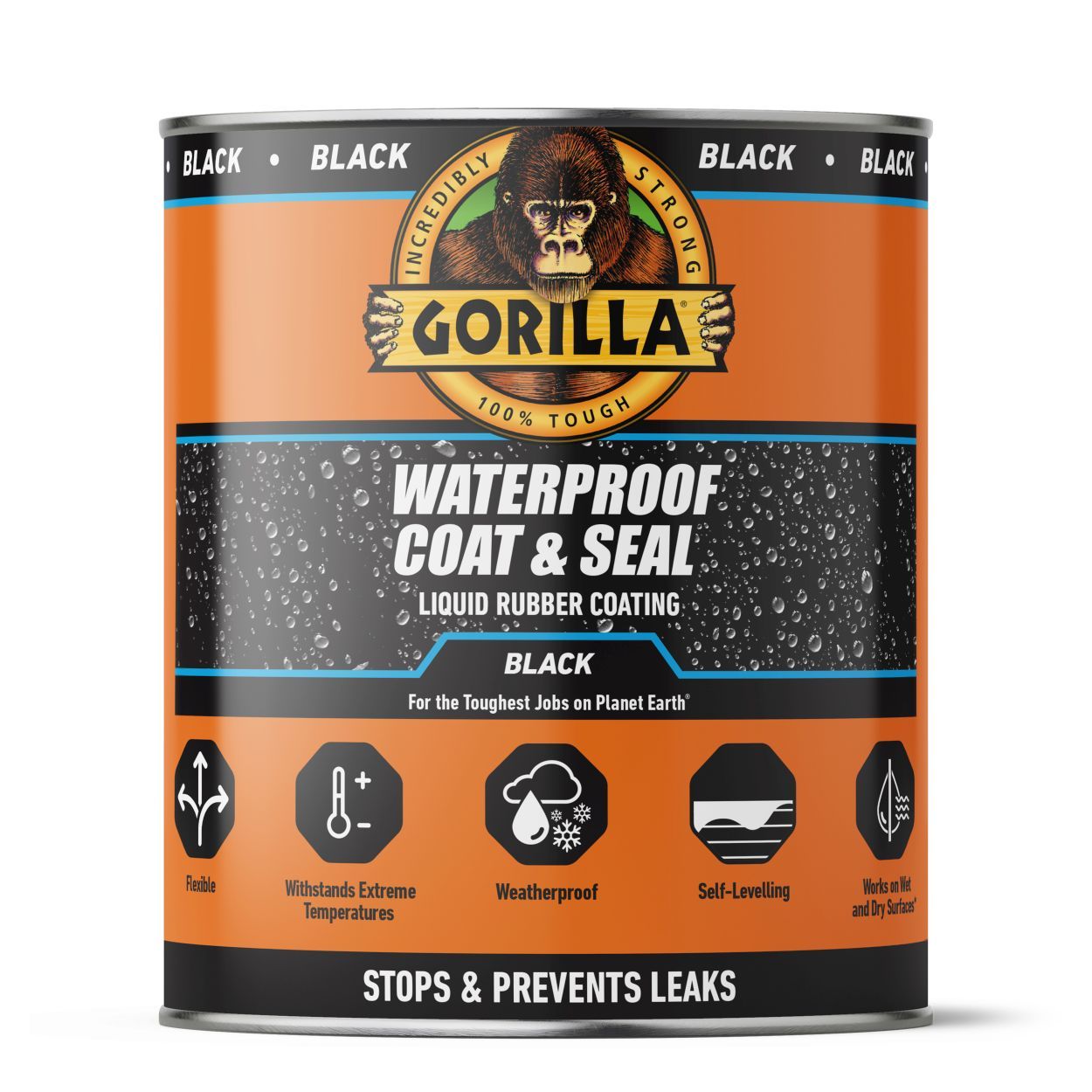 Gorilla Waterproof Coat & Seal Black 946ml