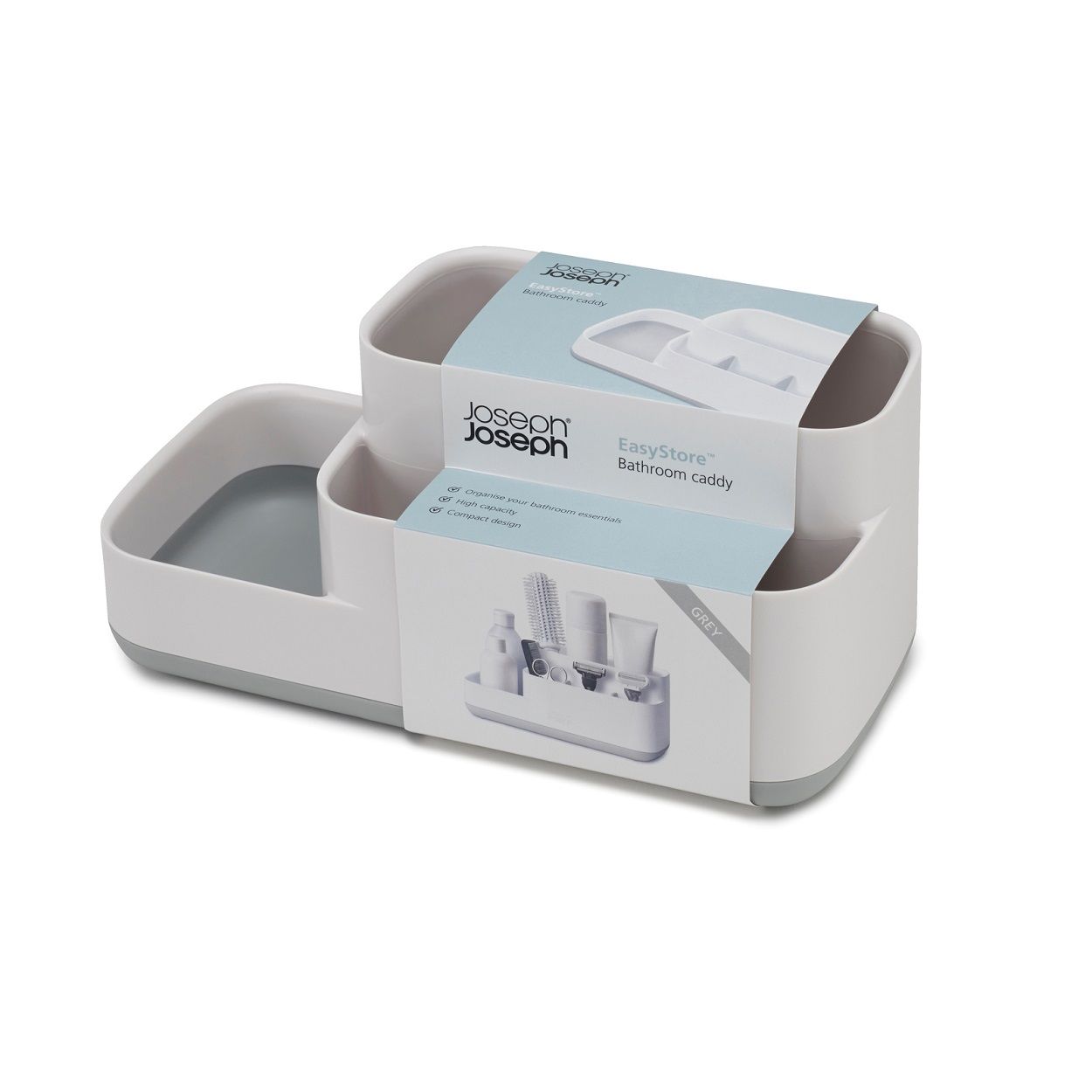 Joseph Joseph EasyStore Bathroom Caddy Grey