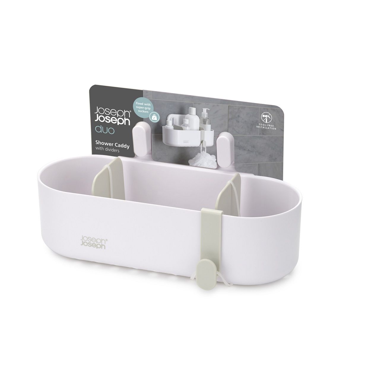 Joseph Joseph Duo Shower Caddy White