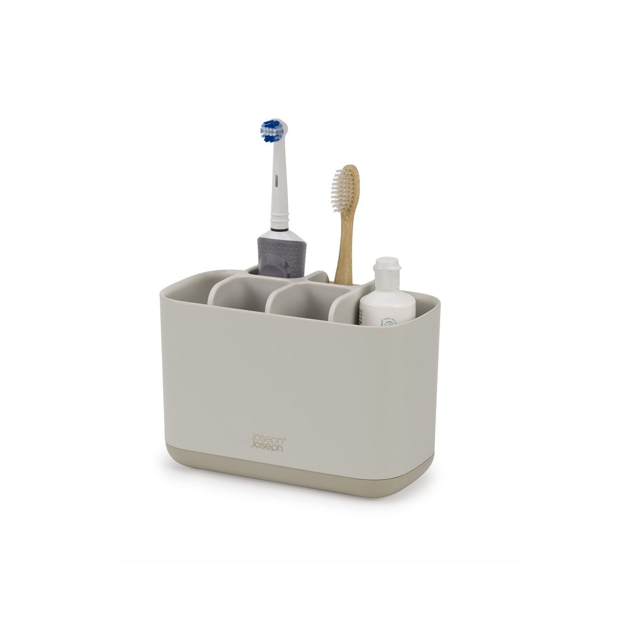 Joseph Joseph EasyStore Lrg Toothbrush Caddy Ecru