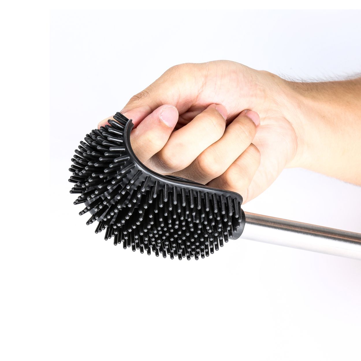 Rene Silicone Toilet Brush Stainless Steel