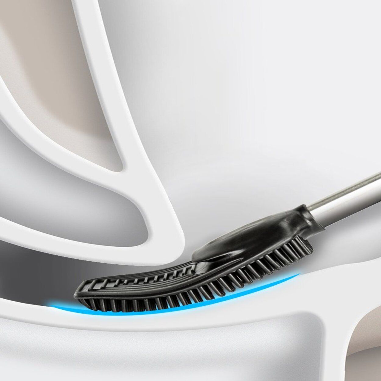 Rene Silicone Toilet Brush Stainless Steel