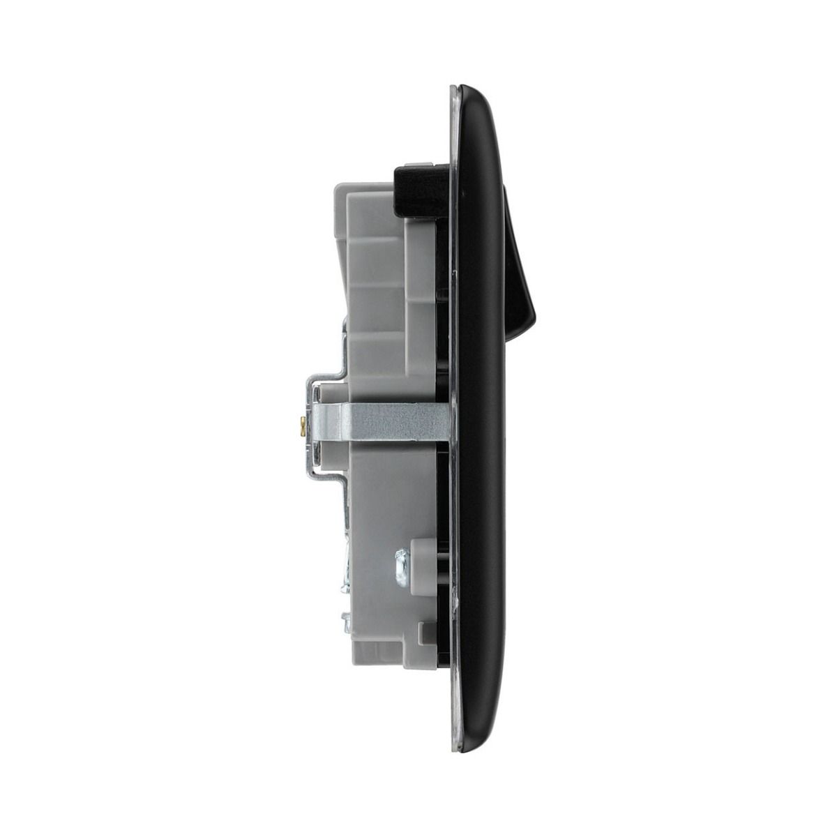 Bg Nexus Matt Black 22W Double Usb Socket A+C