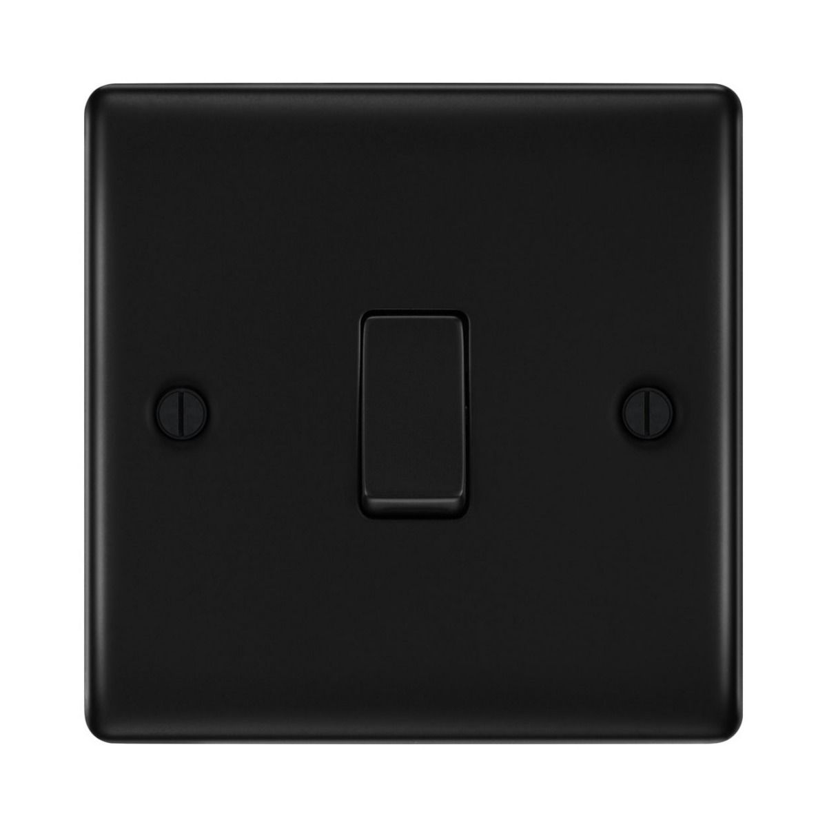 Bg Nexus Matt Black 20A Single 2 Way Switch