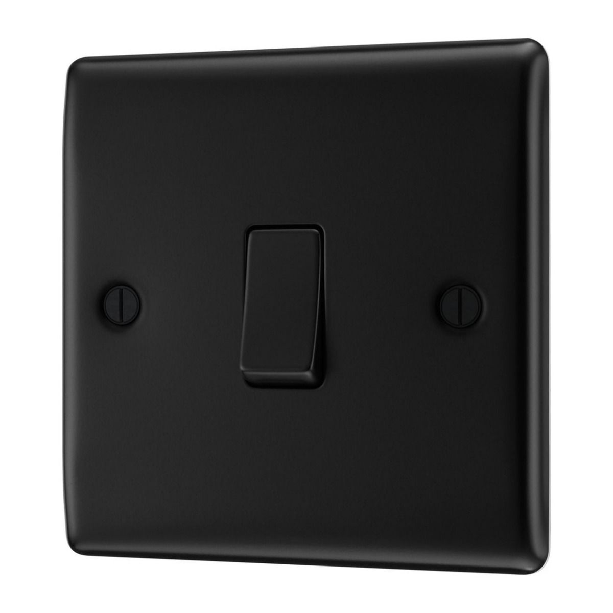 Bg Nexus Matt Black 20A Single 2 Way Switch