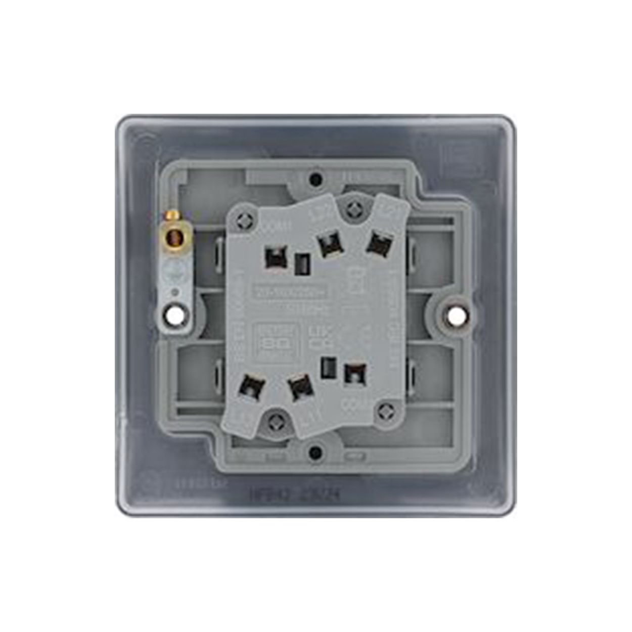 Bg Nexus Matt Black 20A Double 2 Way Switch