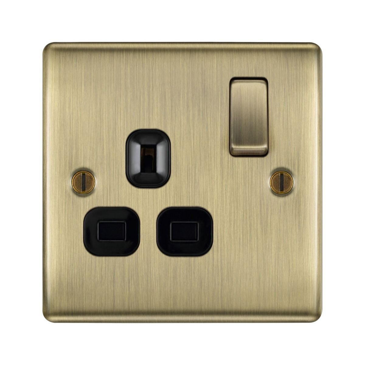 Bg Nexus Antique Brass 13A Single Socket