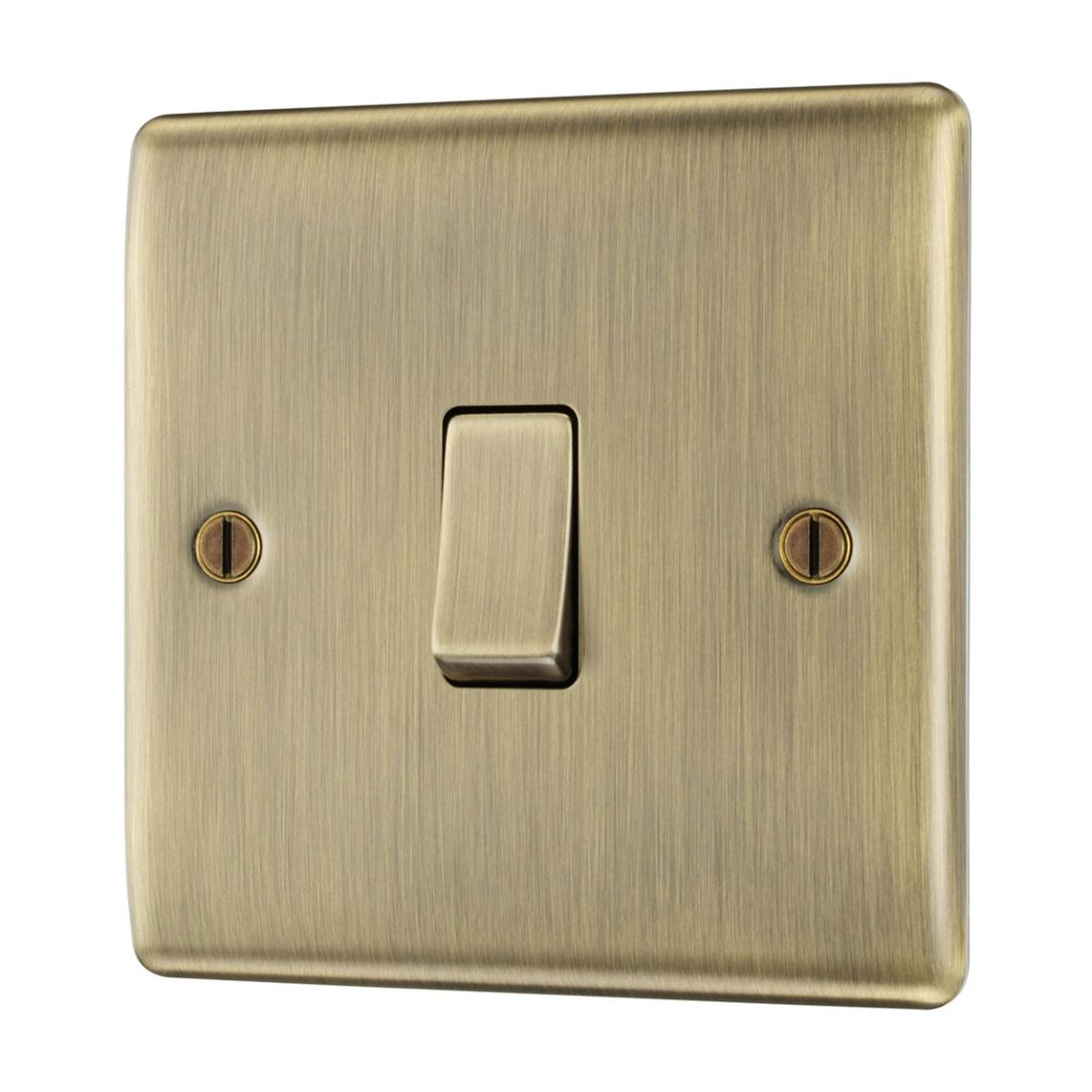 Bg Nexus Antique Brass 20A Single 2 Way Switch
