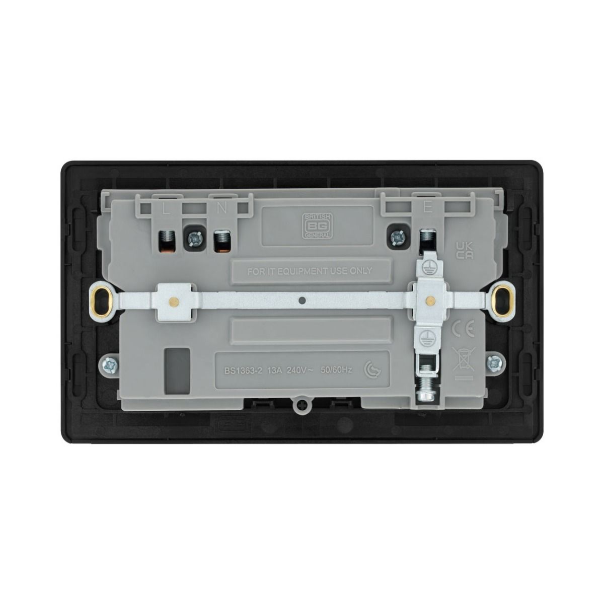 Bg Evolve Matt Black 22W Double Usb Socket A+C