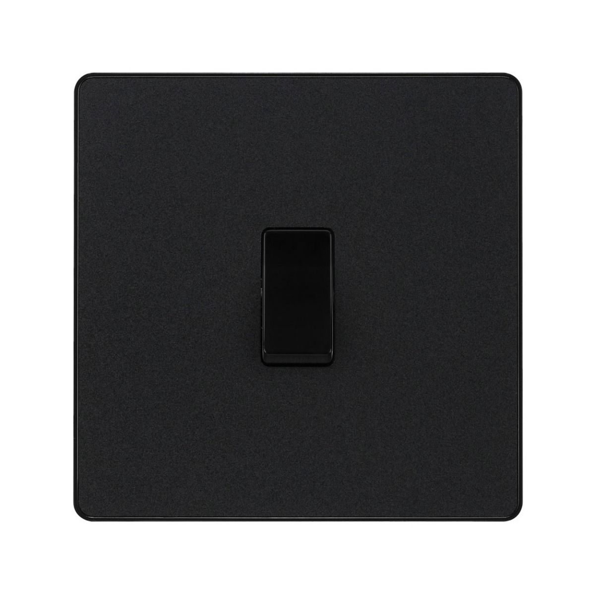 Bg Evolve Matt Black 20A Single 2 Way Switch