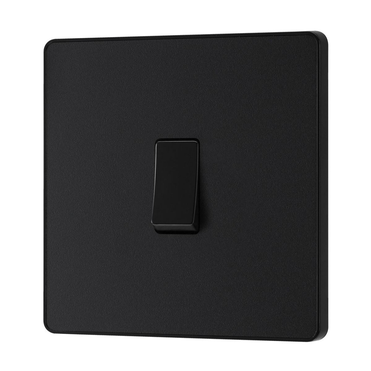 Bg Evolve Matt Black 20A Single 2 Way Switch