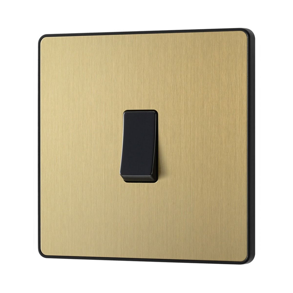 Bg Evolve Satin Brass 20A Single 2 Way Switch