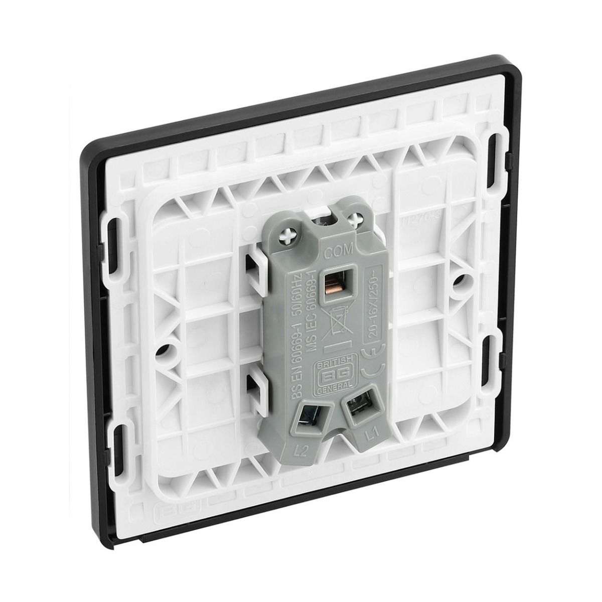 Bg Evolve Satin Brass 20A Single 2 Way Switch