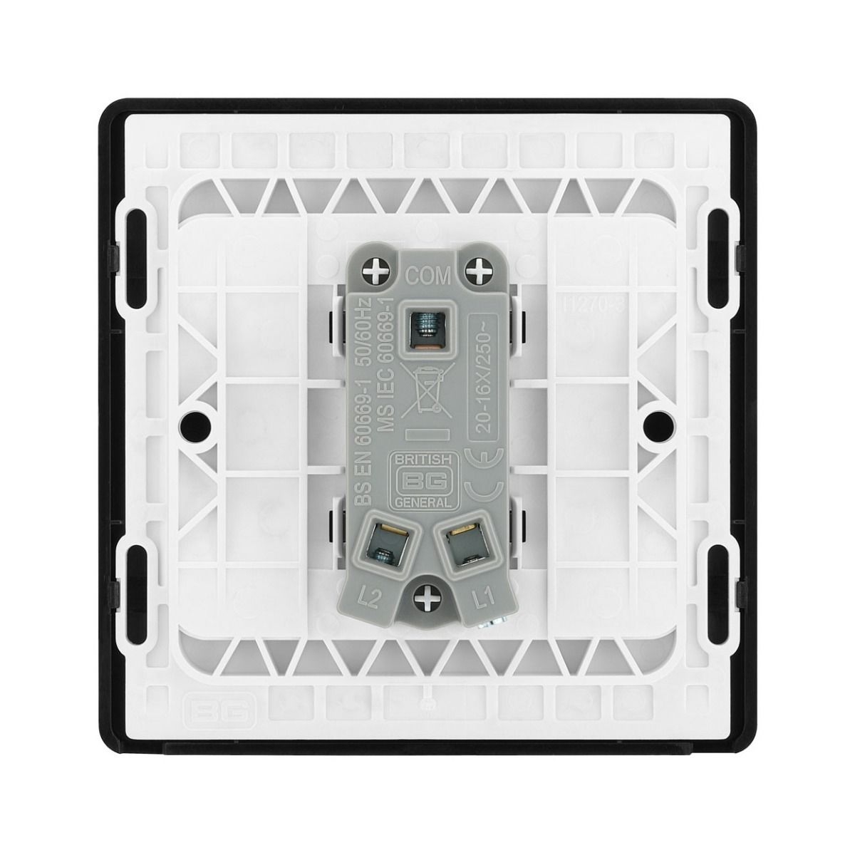 Bg Evolve Satin Brass 20A Single 2 Way Switch