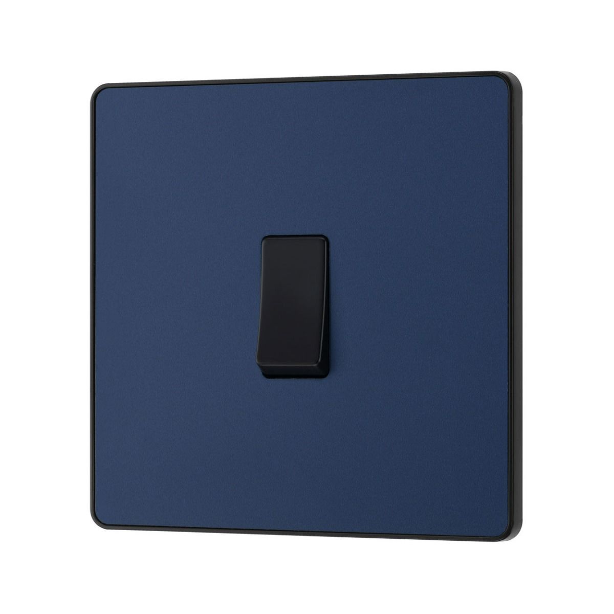 Bg Evolve Matt Blue 20A Single 2 Way Switch