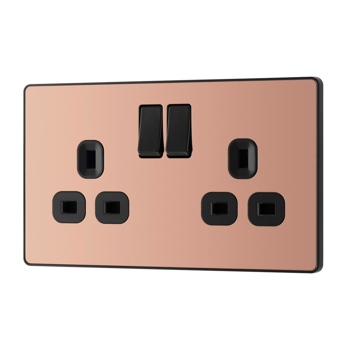 Bg Evolve Copper 13A Double Socket