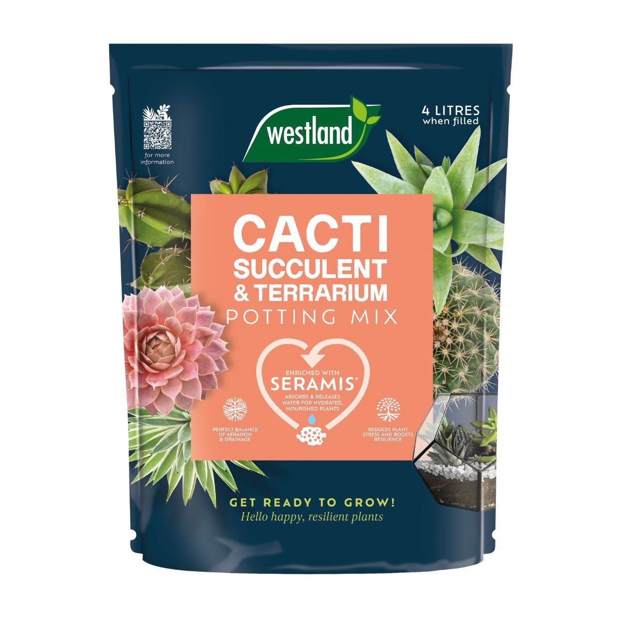 Cacti & Succulent Potting Mix Peat Free 4L
