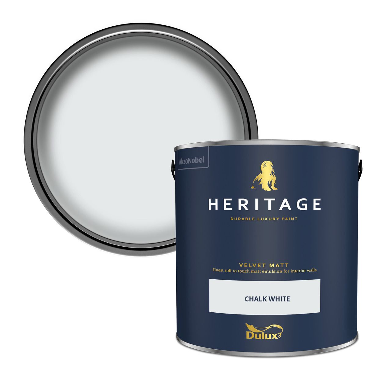Dulux Heritage Matt Chalk White 2.5Ltr