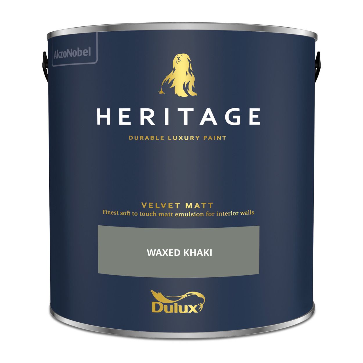 Dulux Heritage Matt Waxed Khaki 2.5Ltr