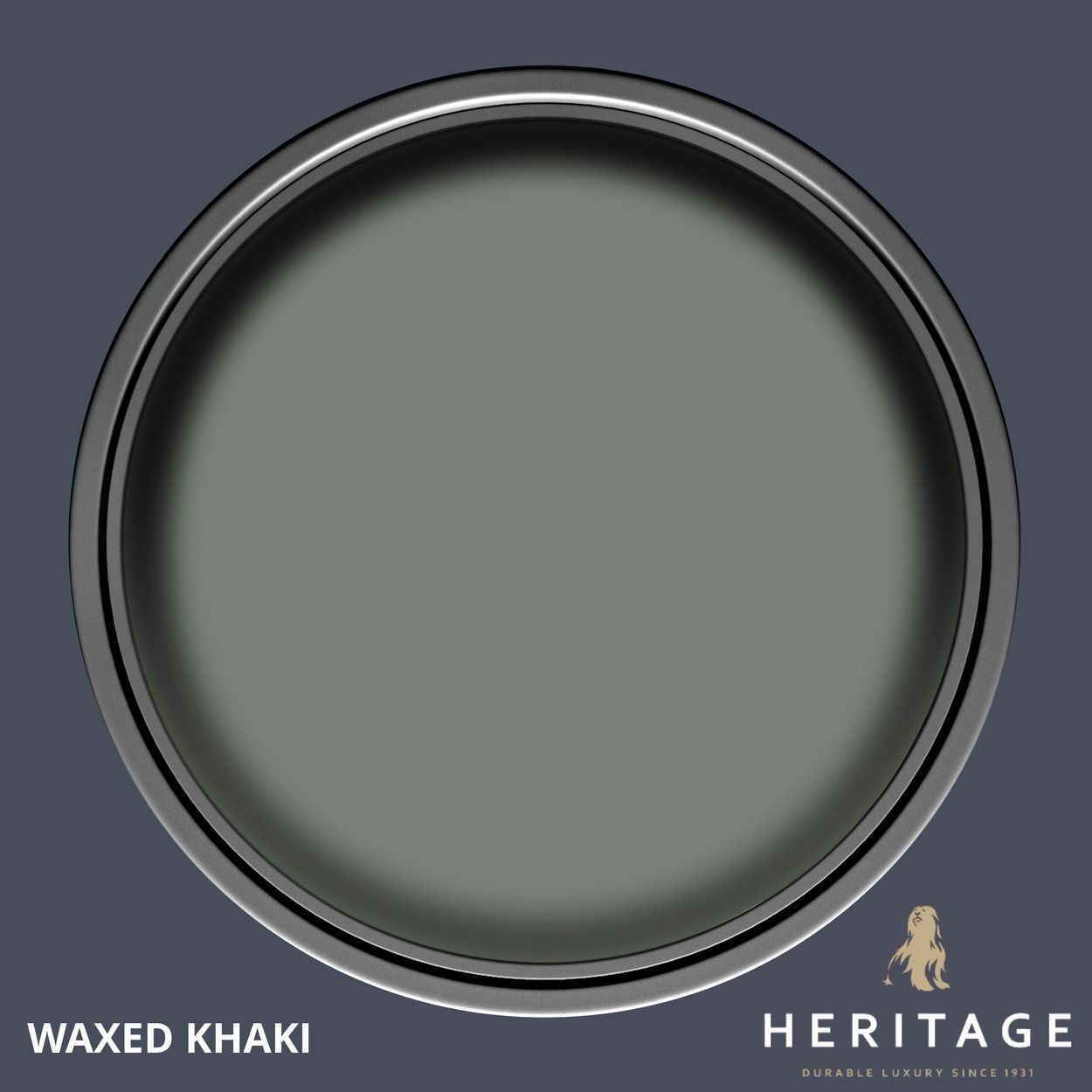 Dulux Heritage Matt Waxed Khaki 2.5Ltr