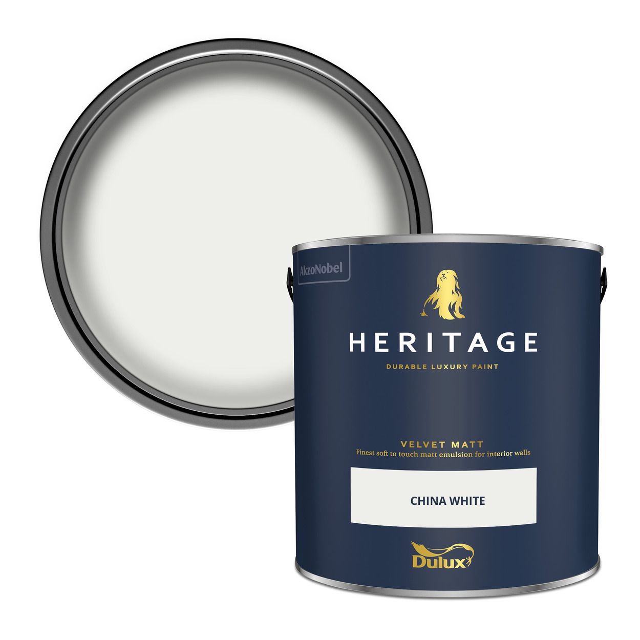 Dulux Heritage Matt China White 2.5Ltr