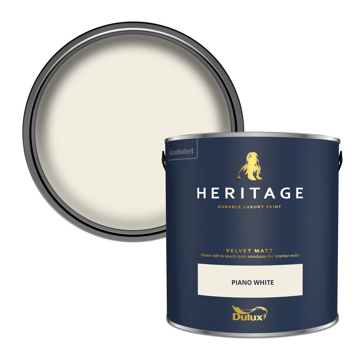 Dulux Heritage Matt Piano White 2.5Ltr