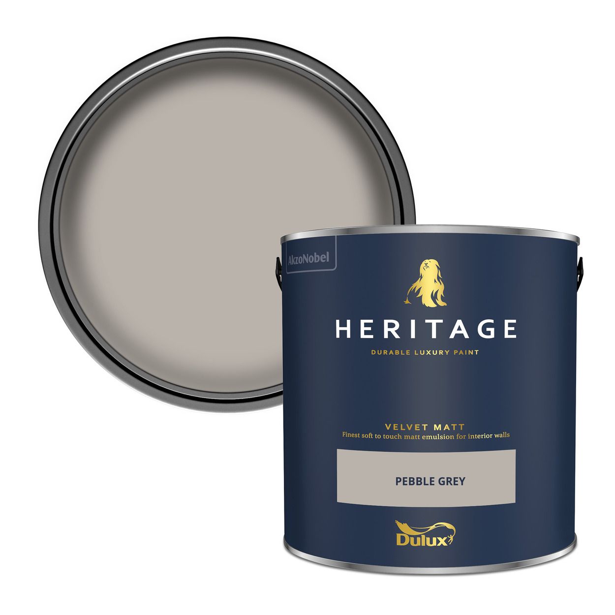Dulux Heritage Matt Pebble Grey 2.5Ltr