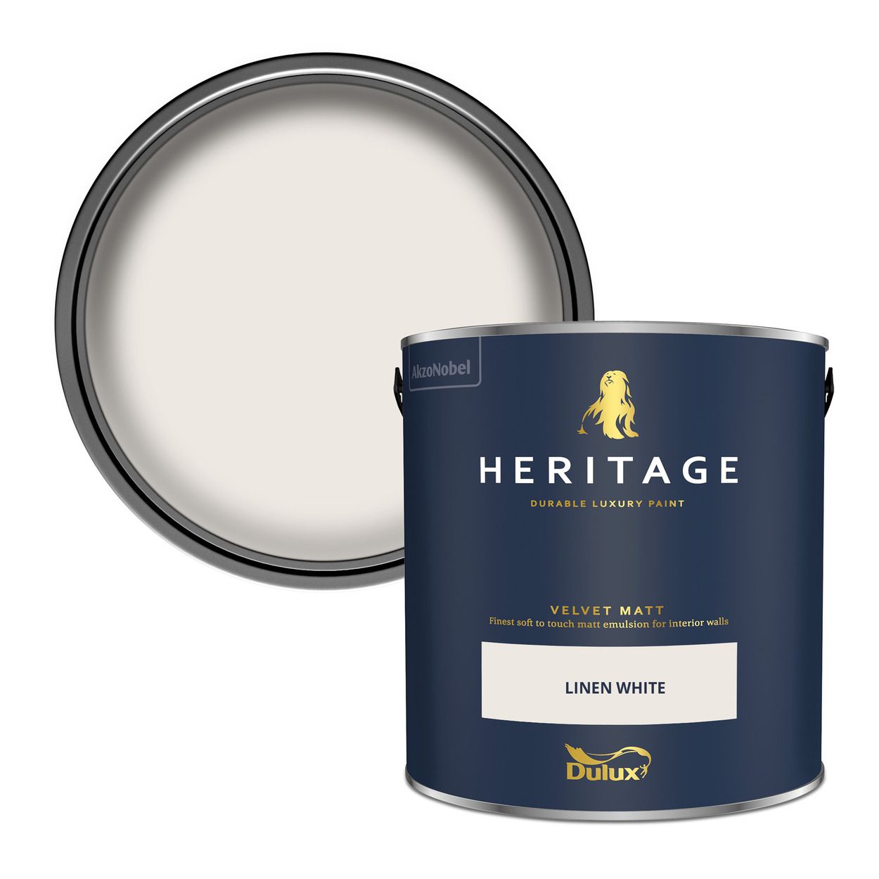 Dulux Heritage Matt Linen White 2.5Ltr