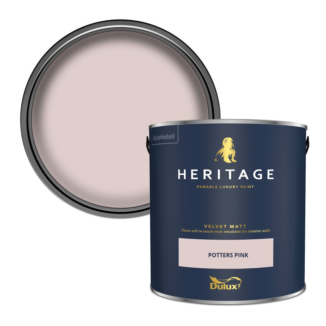 Dulux Heritage Matt Potters Pink 2.5Ltr