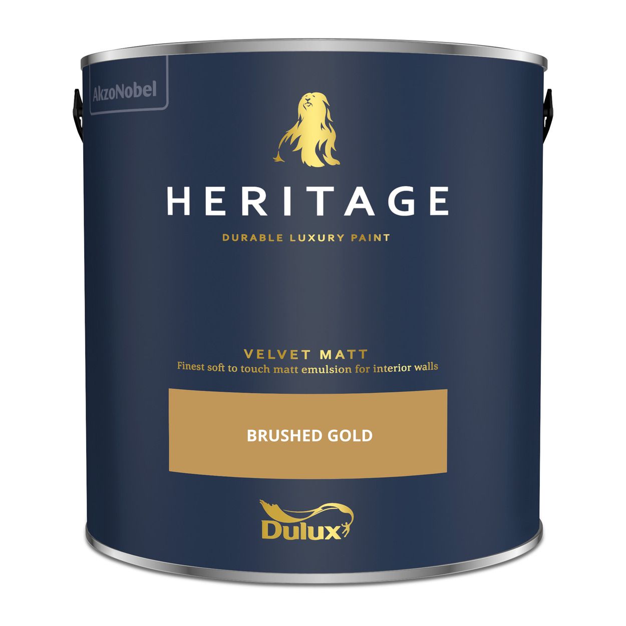 Dulux Heritage Matt Brushed Gold 2.5Ltr