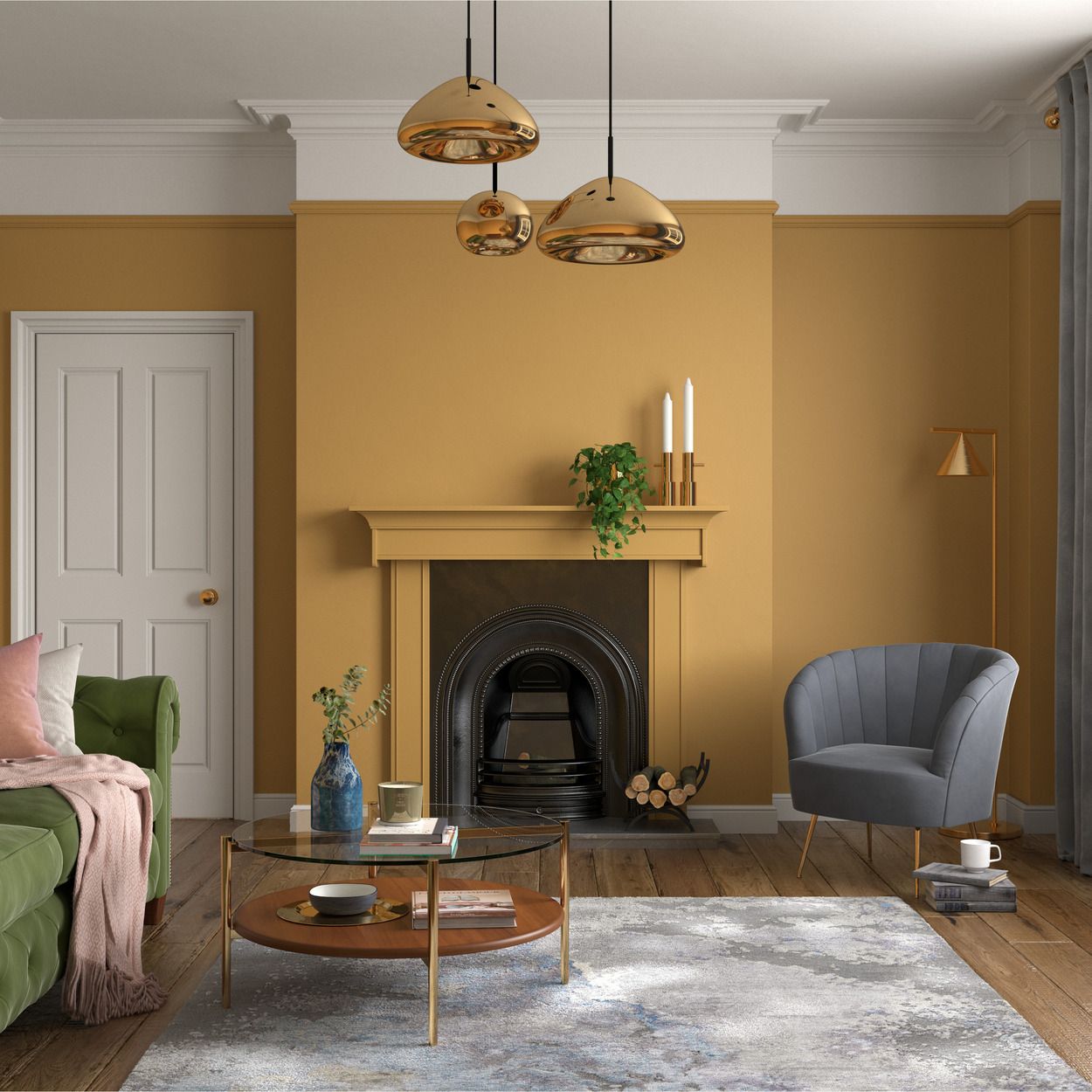 Dulux Heritage Matt Brushed Gold 2.5Ltr