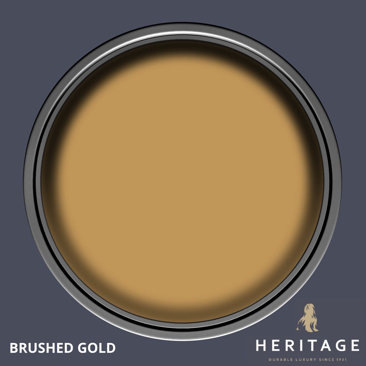 Dulux Heritage Matt Brushed Gold 2.5Ltr