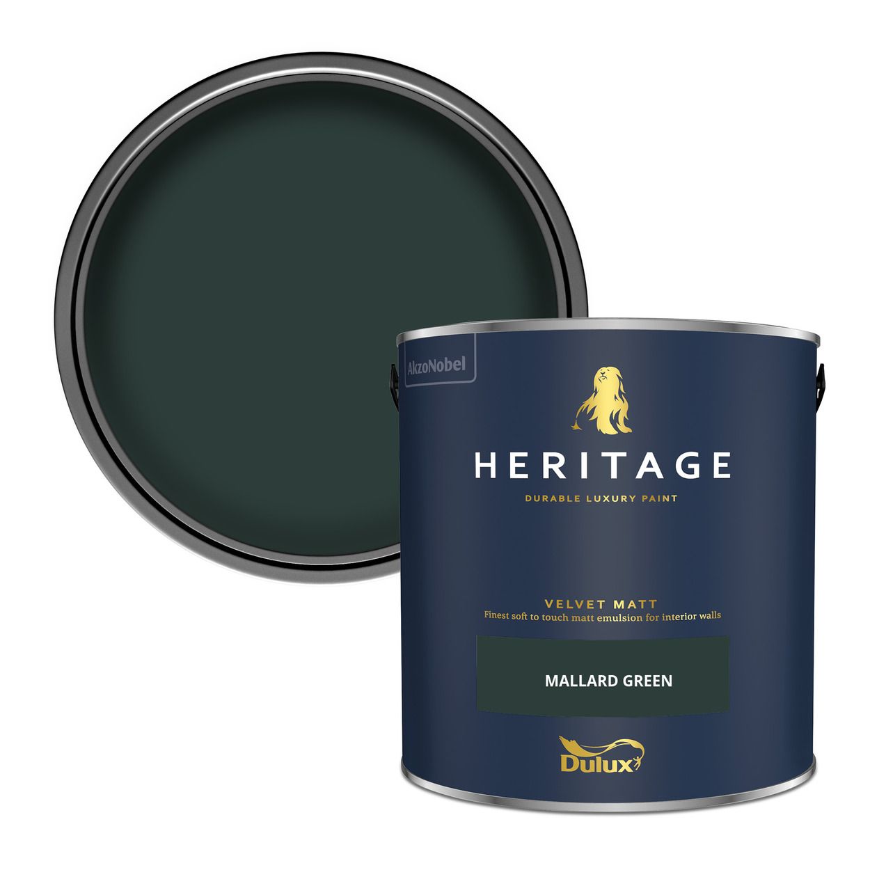 Dulux Heritage Matt Mallard Green 2.5Ltr