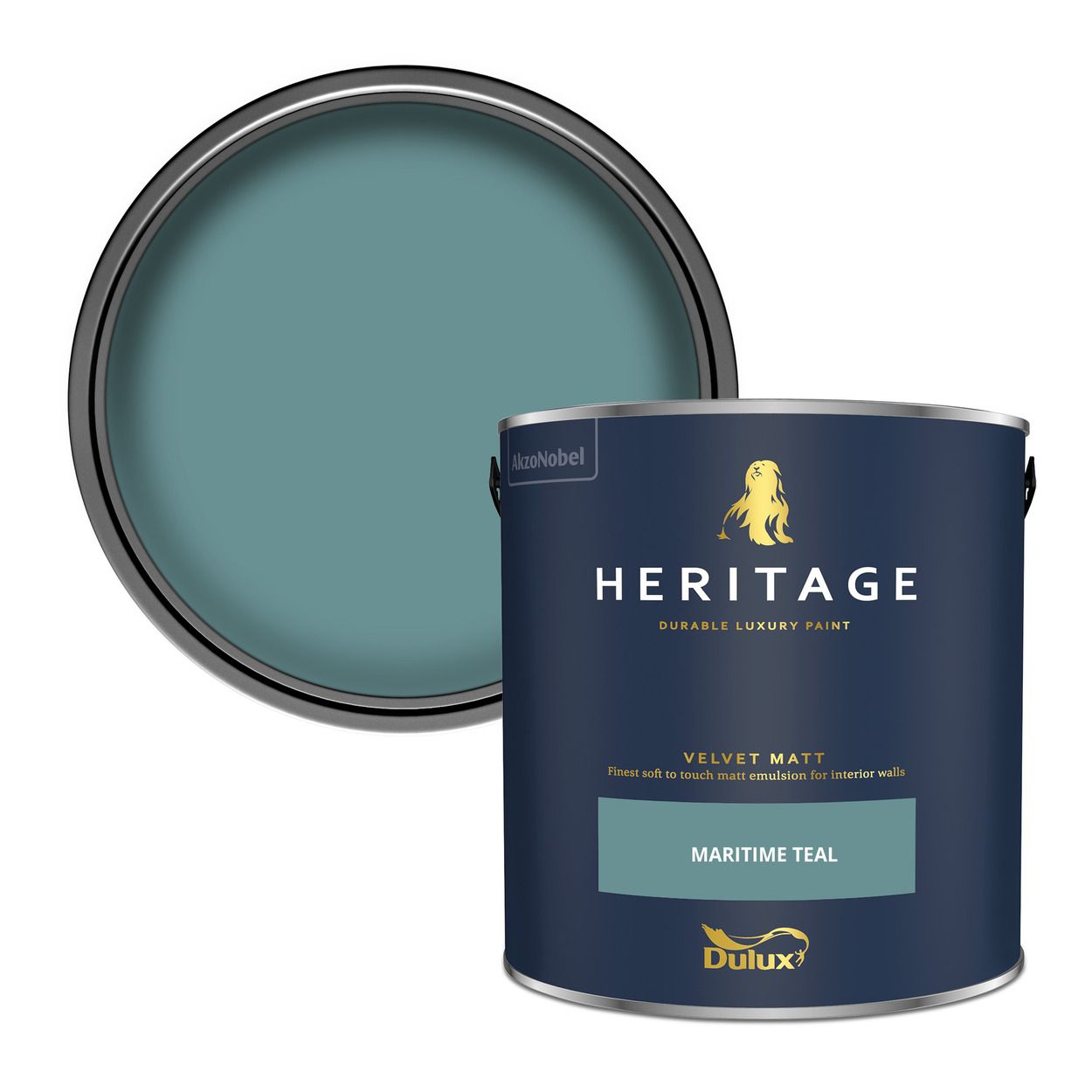Dulux Heritage Matt Maritime Teal 2.5Ltr