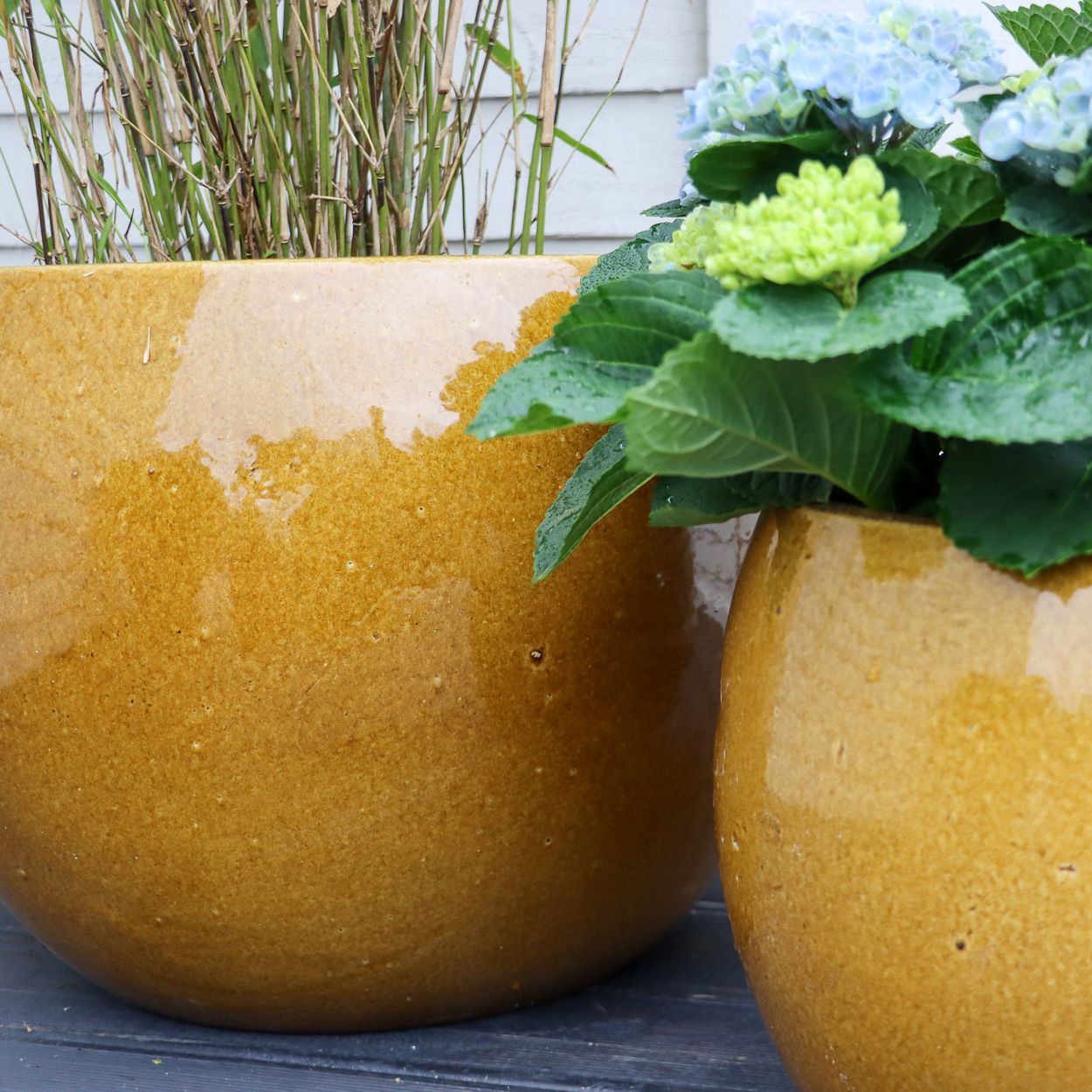 Shanghai Pot Ochre 32cm