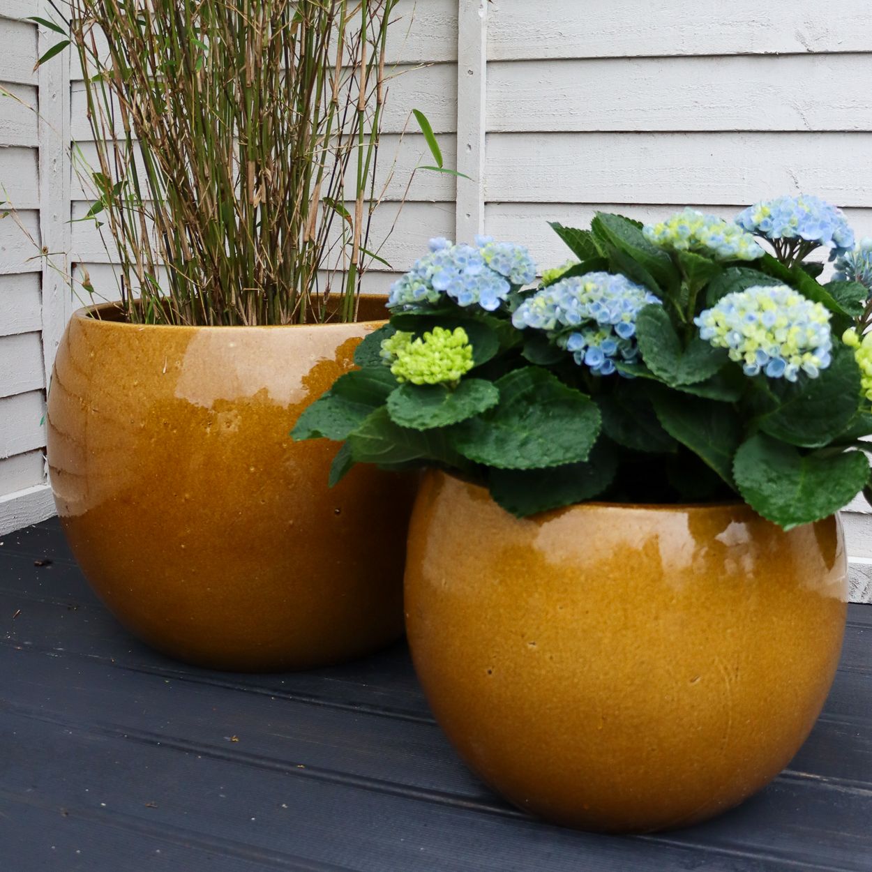 Shanghai Pot Ochre 43cm