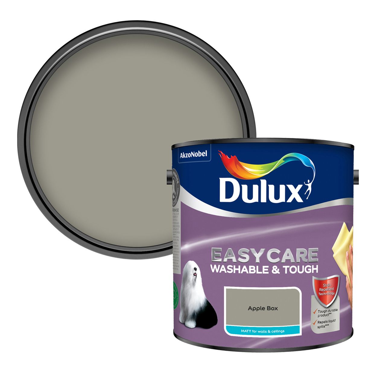 Dulux Easycare Washable & Tough Matt Apple Box 2.5L