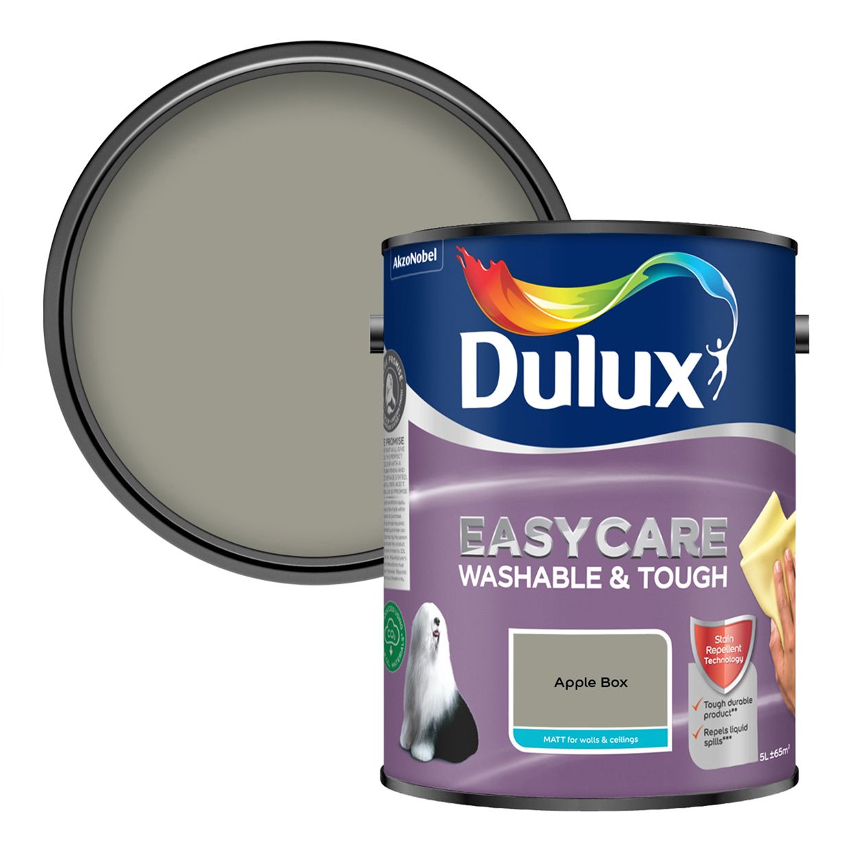 Dulux Easycare Washable & Tough Matt Apple Box 5L