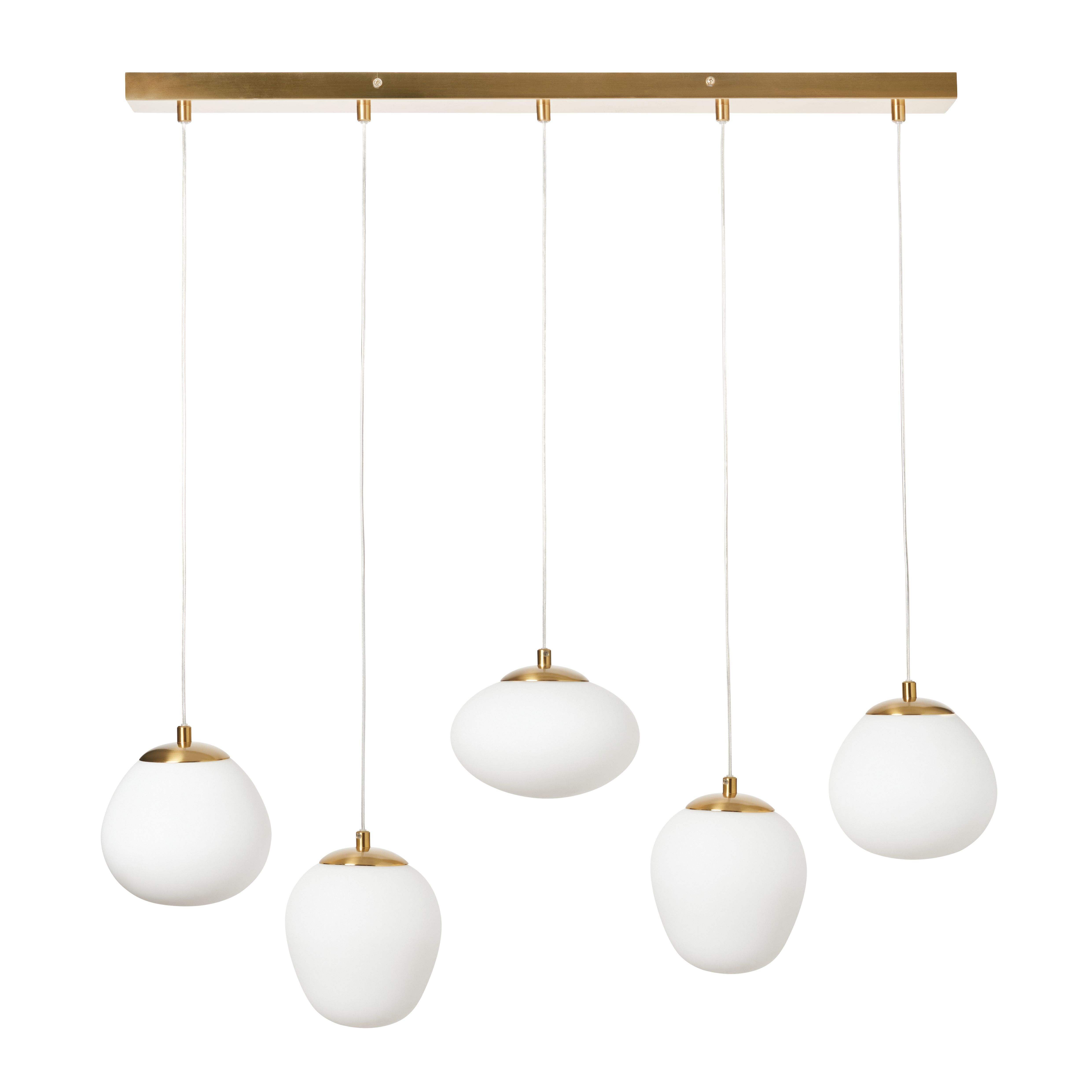Valle Pebbles 5 Light Diner Pendant