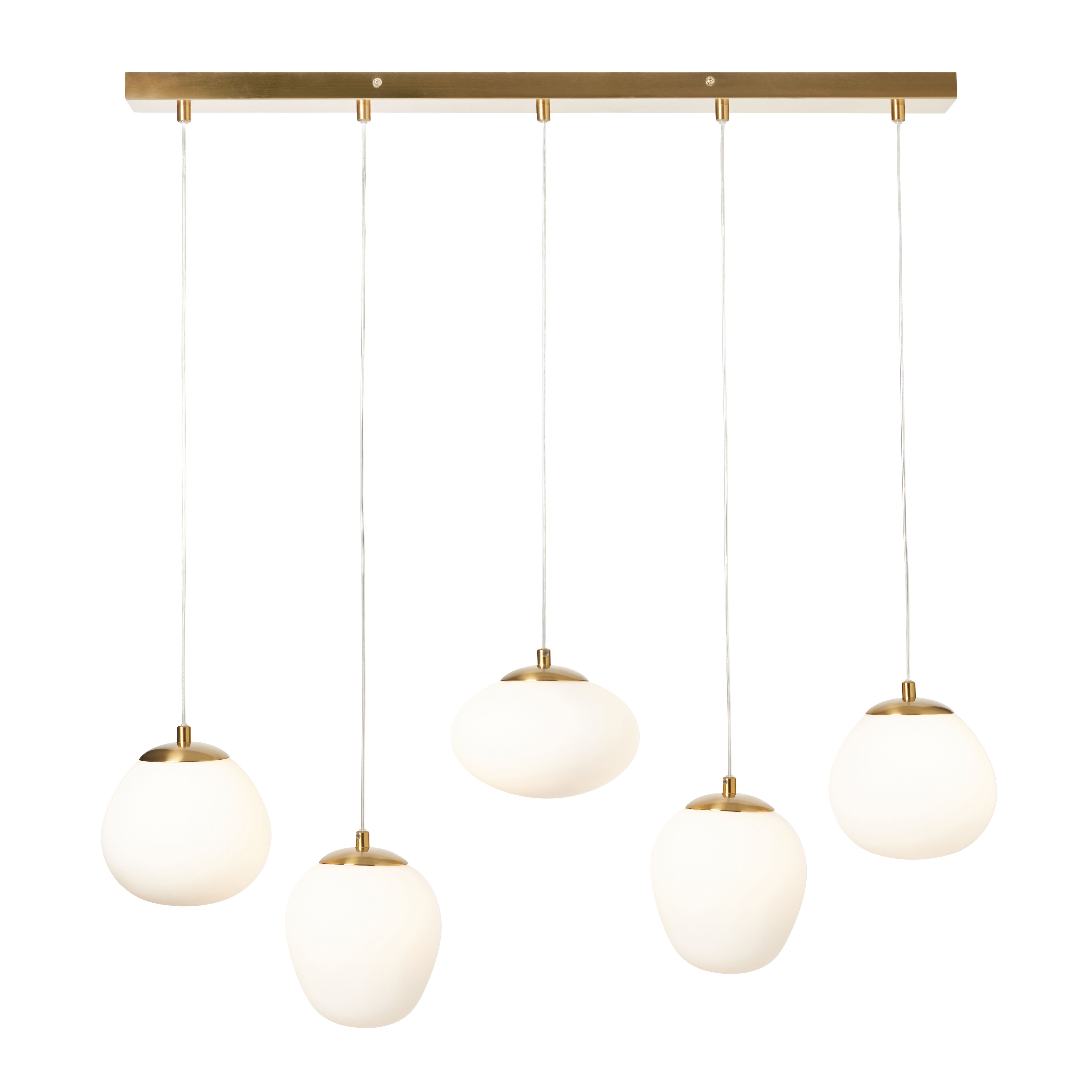 Valle Pebbles 5 Light Diner Pendant