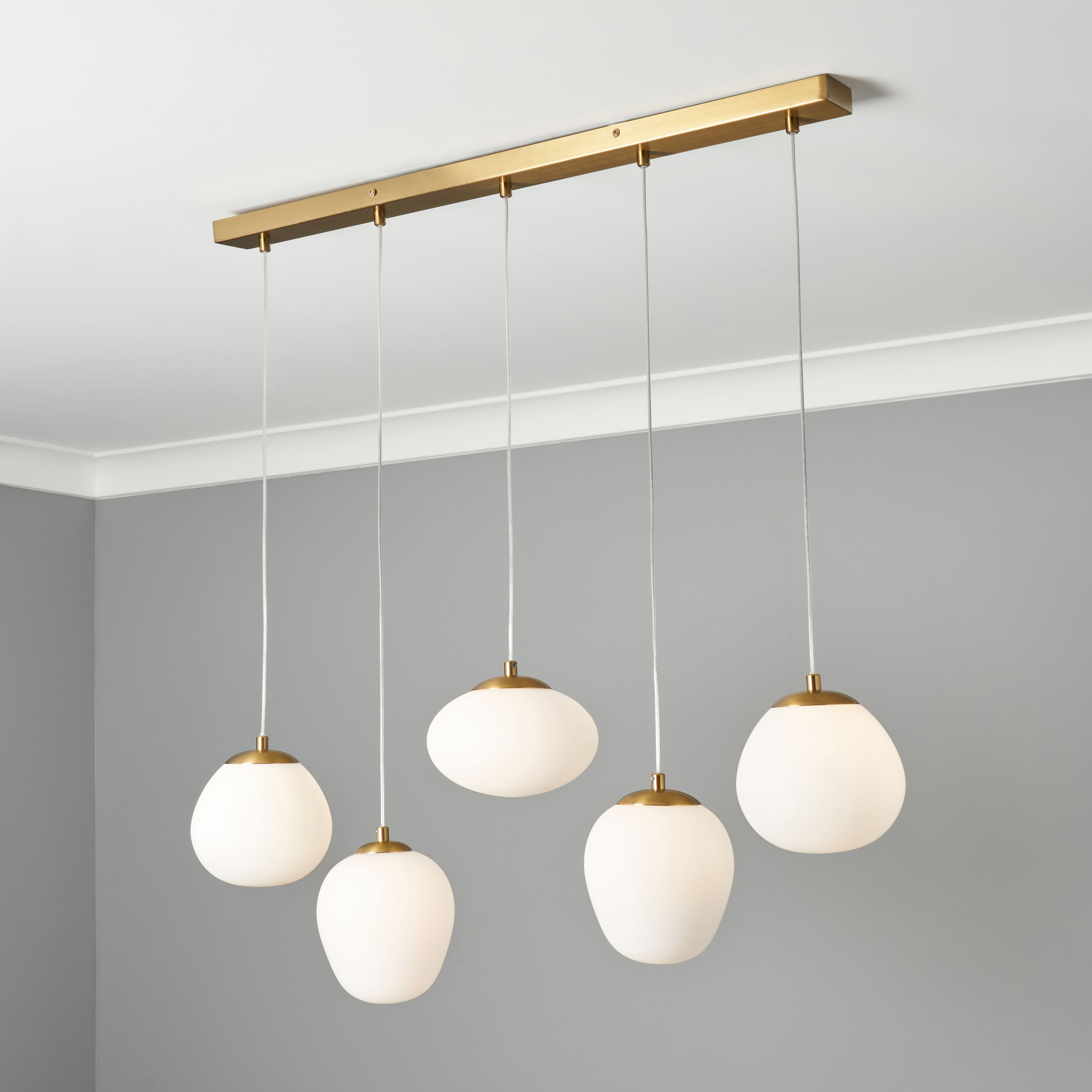 Valle Pebbles 5 Light Diner Pendant
